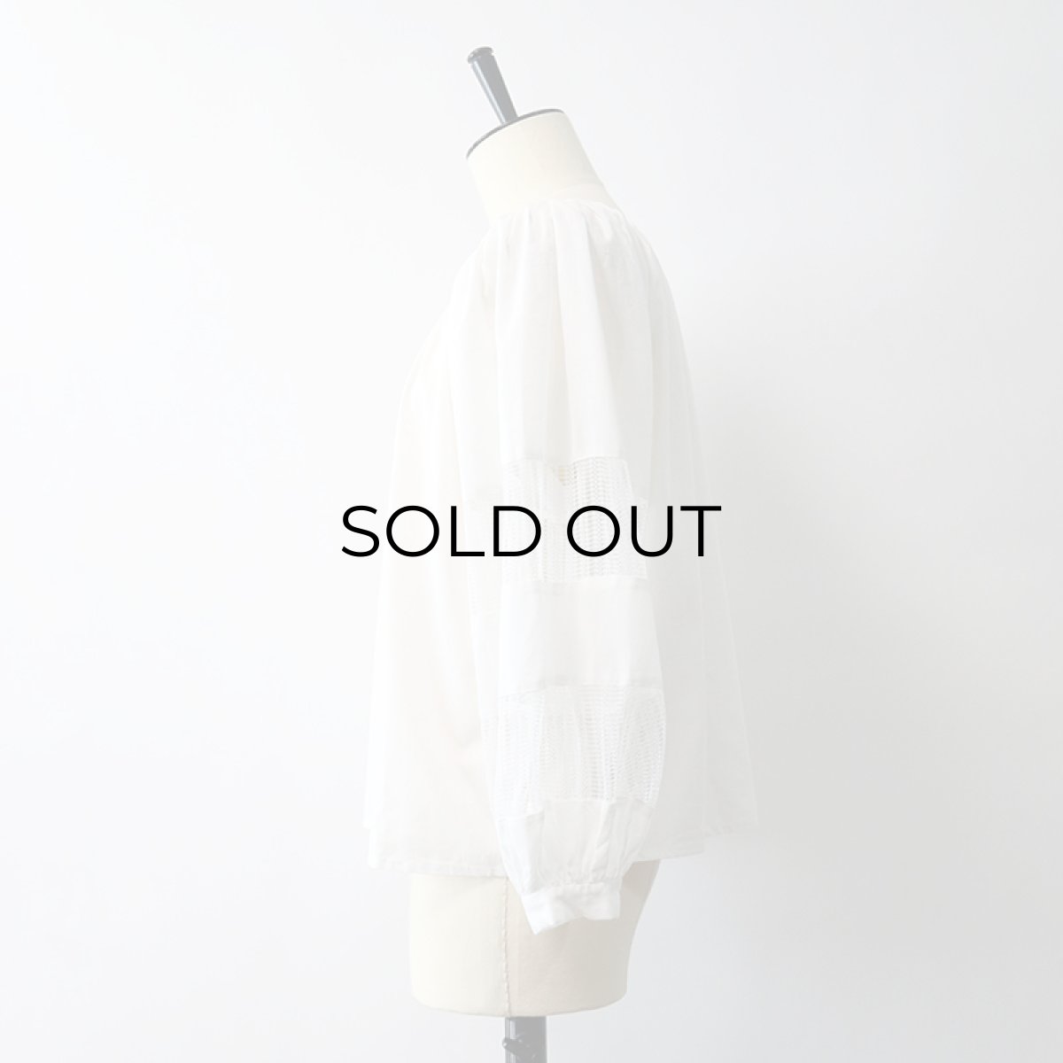 画像9: UNKNOWN BRAND COTTON DESIGN SLEEVE PULLOVER BLOUSE (9)