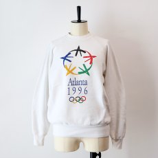 画像8: 90's ONEITA PRINT CREW NECK SWEAT "Atlanta 1996" "MADE IN USA" (8)