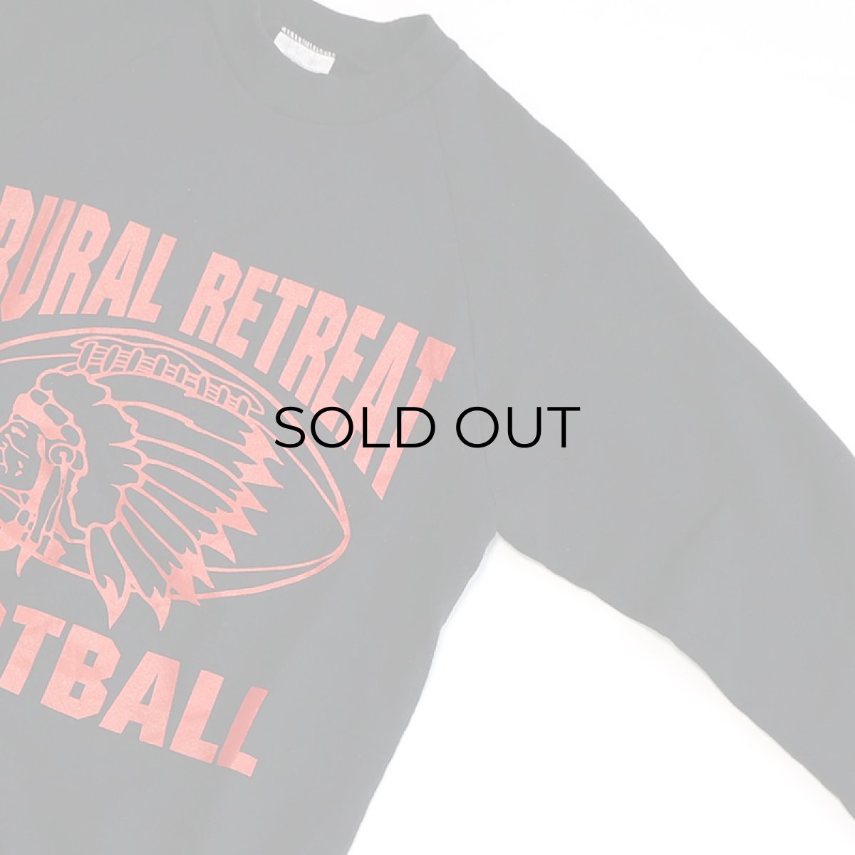 画像4: 〜90's BEAVER CREEK W-PRINT CREW NECK SWEAT "RURAL RETREAT FOOTBALL" "MADE IN USA" (4)