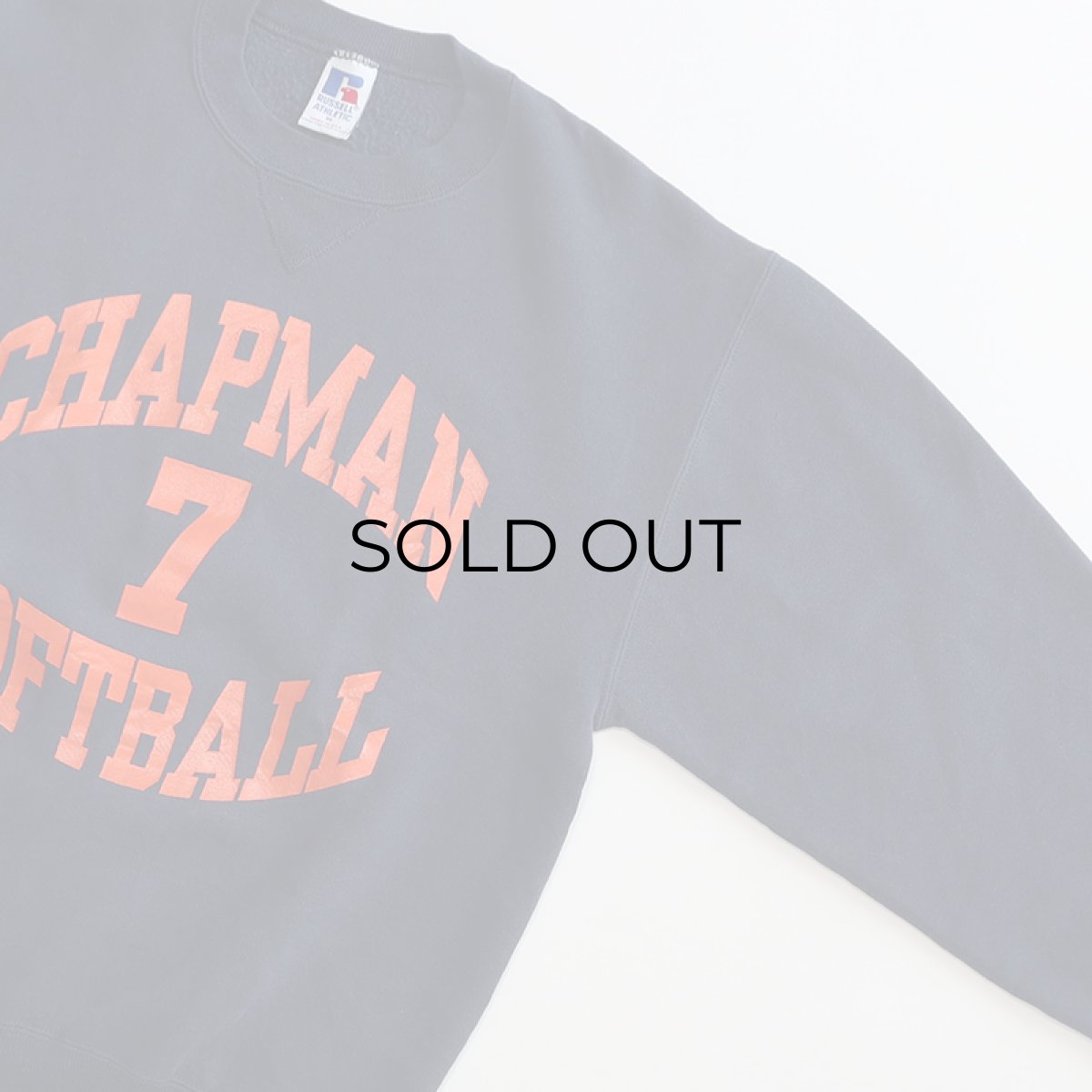 画像4: 90's RUSSELL W-PRINT CREW NECK SWEAT "CHAPMAN SOFTBALL" "MADE IN USA" (4)