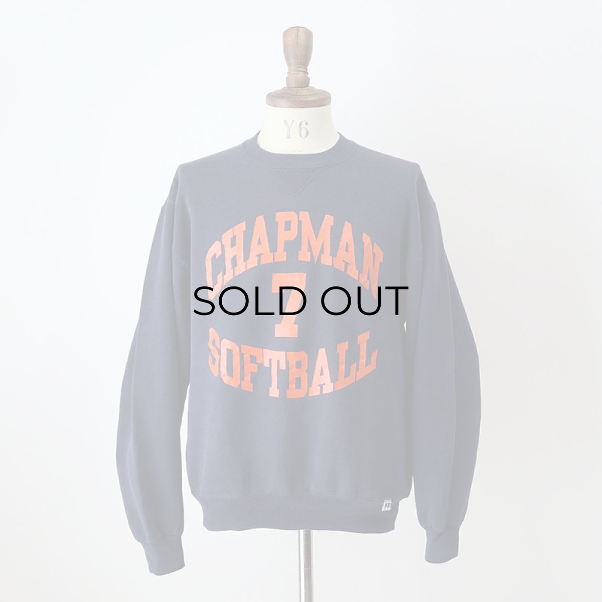 画像13: 90's RUSSELL W-PRINT CREW NECK SWEAT "CHAPMAN SOFTBALL" "MADE IN USA" (13)
