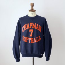 画像13: 90's RUSSELL W-PRINT CREW NECK SWEAT "CHAPMAN SOFTBALL" "MADE IN USA" (13)