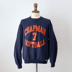 画像13: 90's RUSSELL W-PRINT CREW NECK SWEAT "CHAPMAN SOFTBALL" "MADE IN USA" (13)