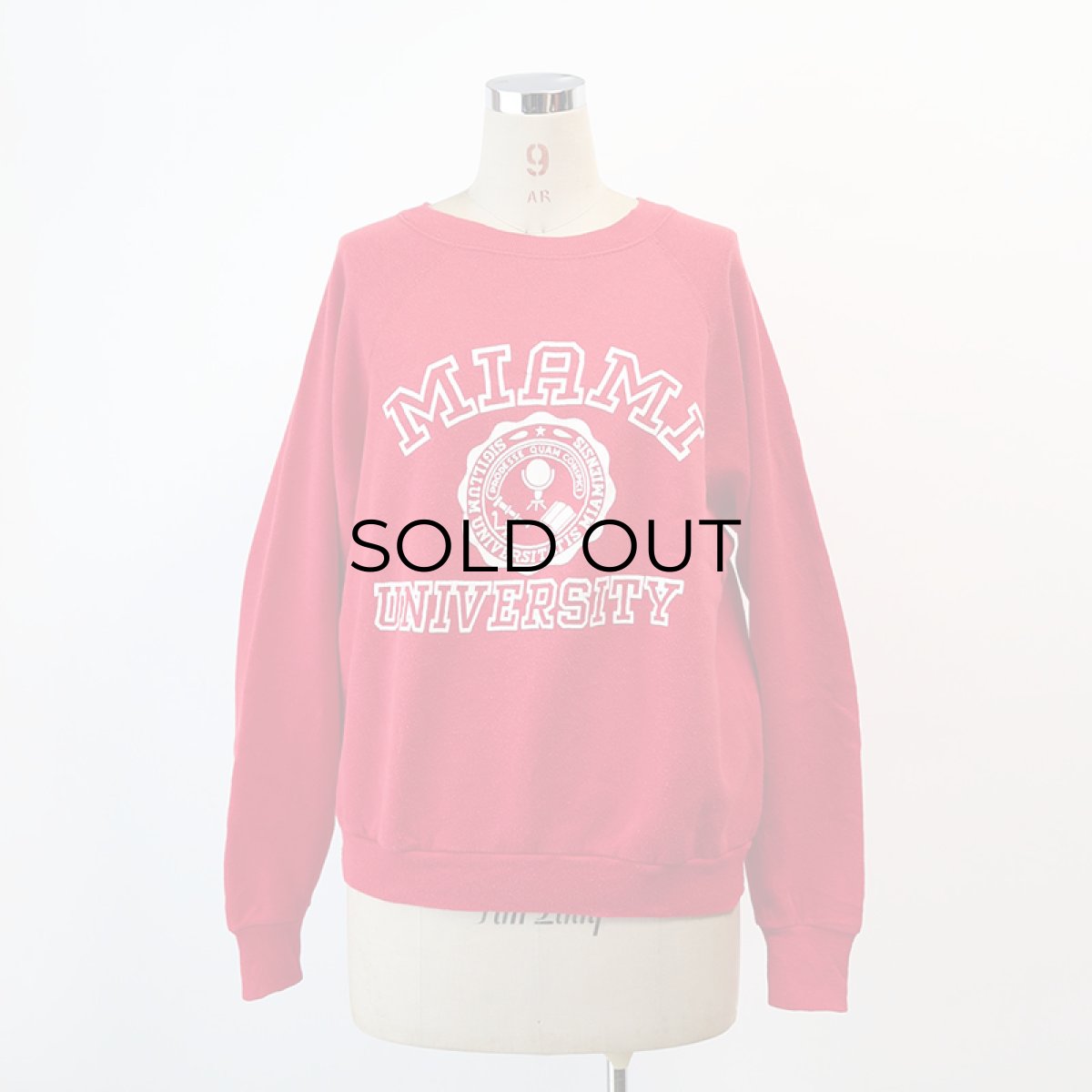 画像10: 80's Velva Sheen PRINT CREW NECK SWEAT "MIAMI UNIVERSITY" "MADE IN USA" (10)