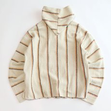 画像3: OLD MOLINA COTTON STRIPE PULLOVER MEXICAN PARKA (3)