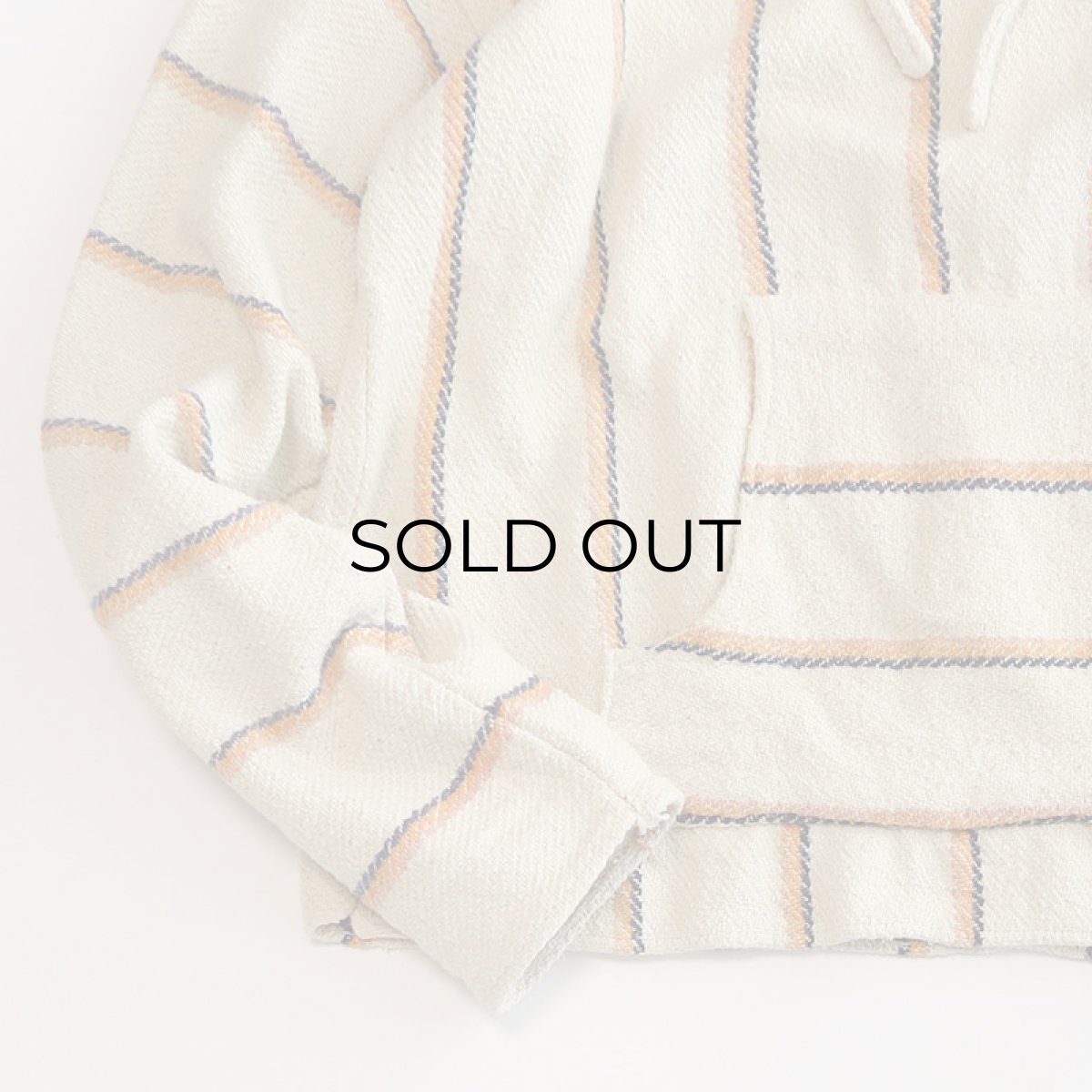 画像6: OLD MOLINA COTTON STRIPE PULLOVER MEXICAN PARKA (6)