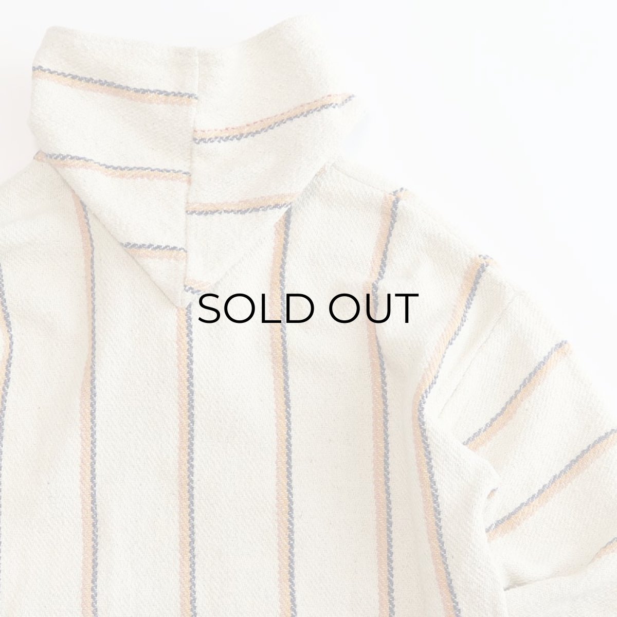 画像7: OLD MOLINA COTTON STRIPE PULLOVER MEXICAN PARKA (7)