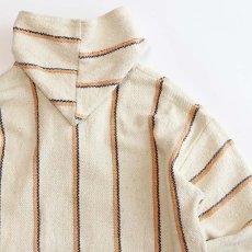 画像7: OLD MOLINA COTTON STRIPE PULLOVER MEXICAN PARKA (7)