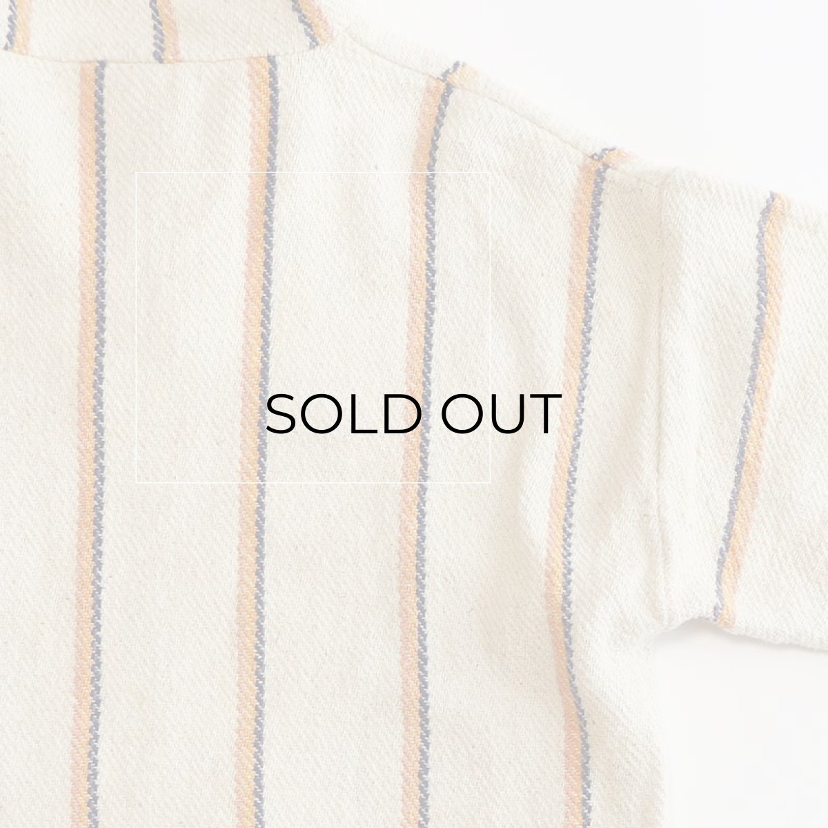 画像11: OLD MOLINA COTTON STRIPE PULLOVER MEXICAN PARKA (11)