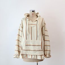 画像15: OLD MOLINA COTTON STRIPE PULLOVER MEXICAN PARKA (15)