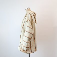 画像16: OLD MOLINA COTTON STRIPE PULLOVER MEXICAN PARKA (16)