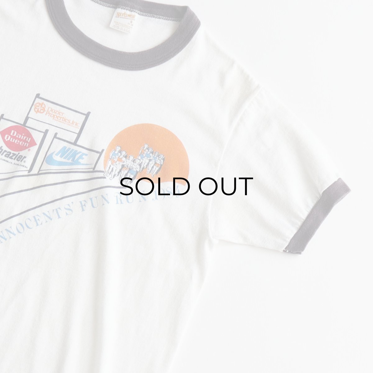 画像4: 80's Sportswear PRINT S/S TRIM TEE "HOLY INNOCENTS FUN RUN 1984" "MADE IN USA" (4)