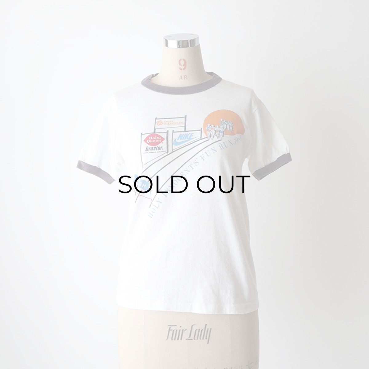 画像9: 80's Sportswear PRINT S/S TRIM TEE "HOLY INNOCENTS FUN RUN 1984" "MADE IN USA" (9)