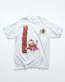 画像1: 90's UNION GULF COTTON PRINT S/S TEE "REDSKINS" (1)