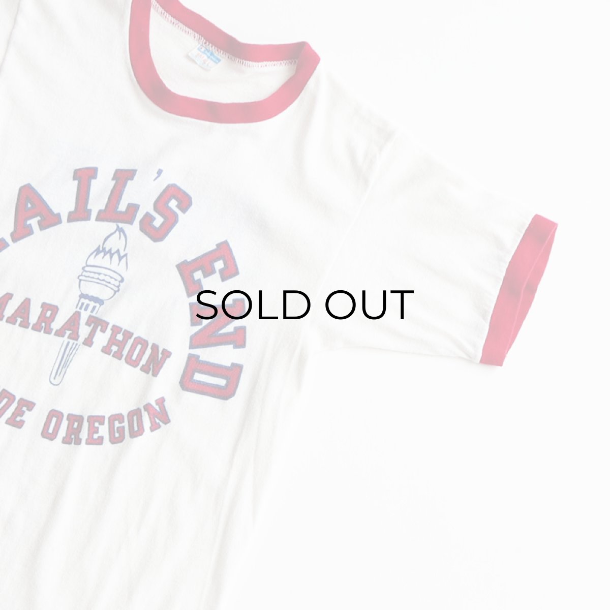 画像4: 70's Champion W-PRINT S/S TRIM TEE "TRAIL'S END"  (4)