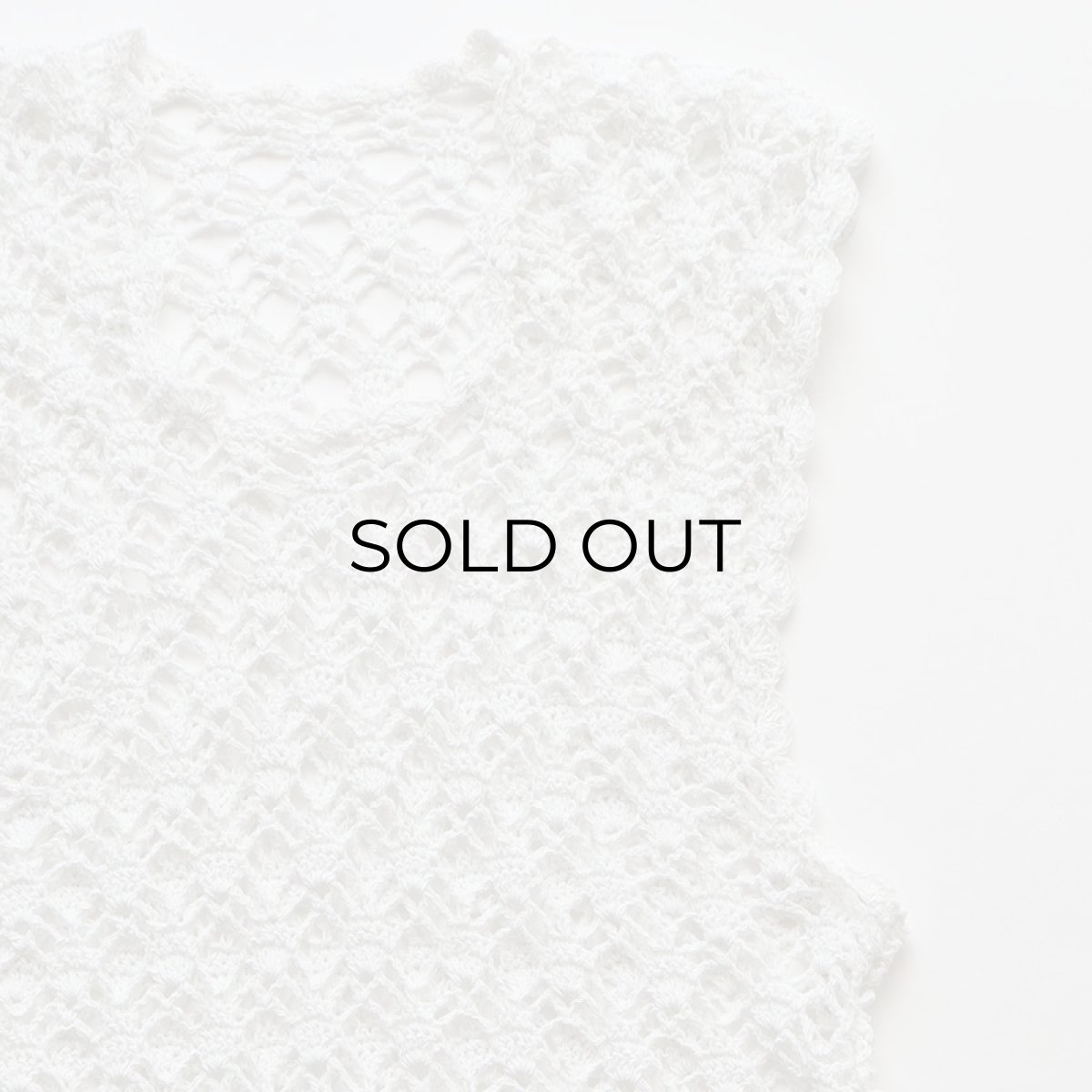 画像3: OLD HANDMADE CROCHET LACE N/S TOP (3)