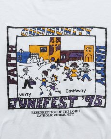 画像4: 90's UNKNOWN BRAND PRINT S/S BIG TEE "JUNEFEST '95" (4)