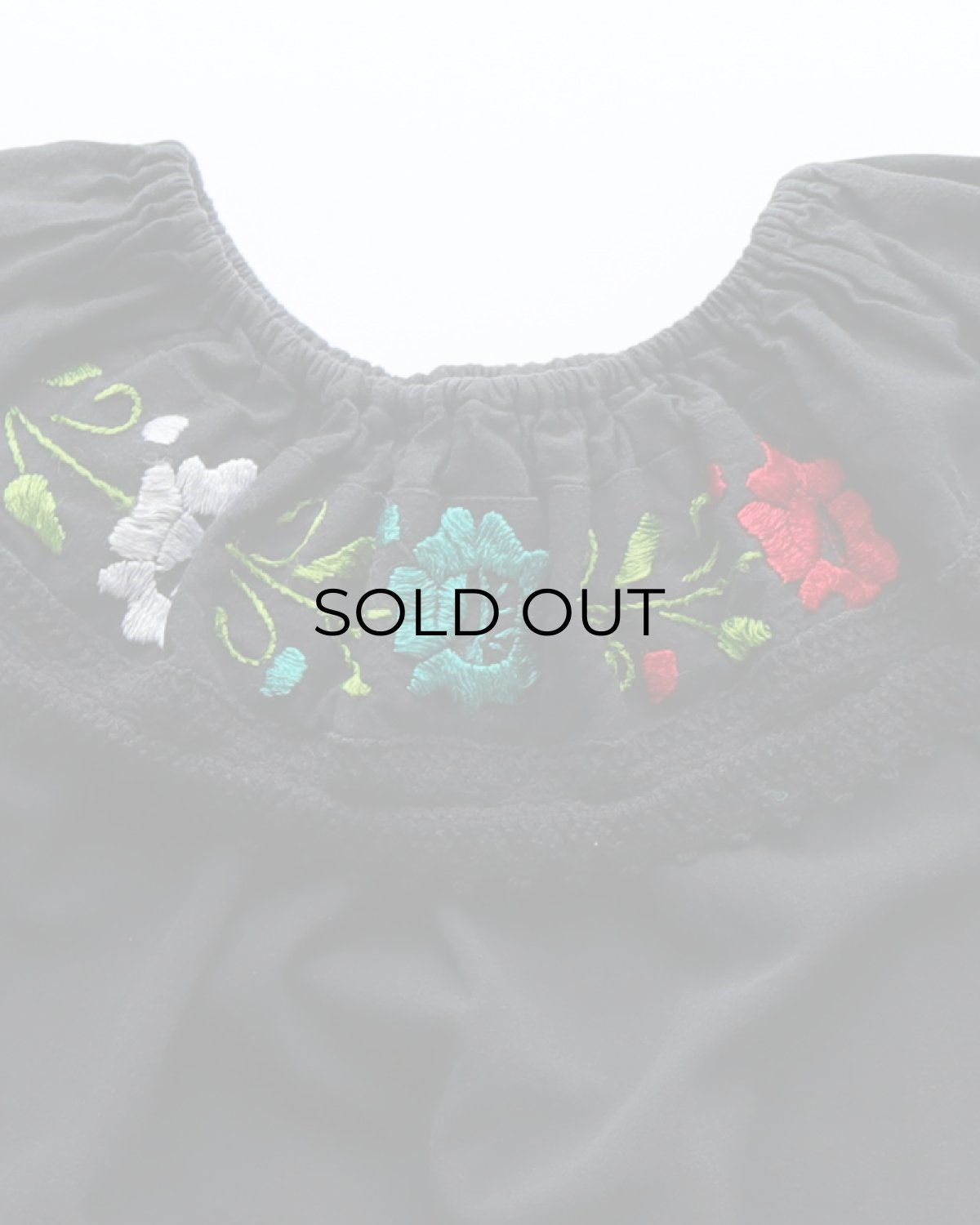 画像3: OLD UNKNOWN BRAND COTTON EMBROIDERED FRILL COLLAR N/S TOP (3)