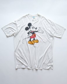 画像1: 80's Disney CHARACTER FASHIONS "MICKEY" PRINT S/S BIG TEE "MADE IN USA" (1)