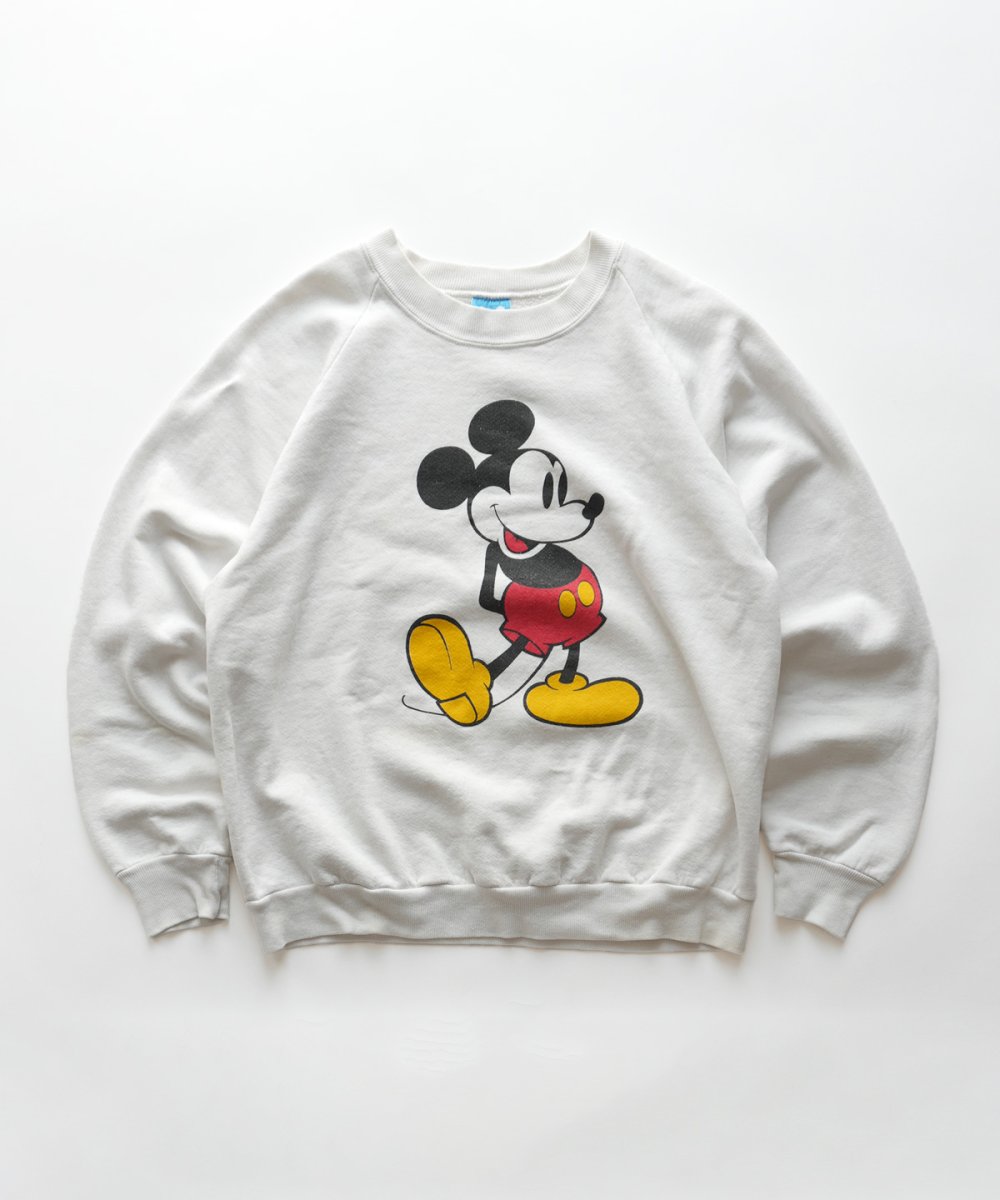 画像1: 80's Disney CHARACTER FASHIONS "MICKEY" PRINT CREW NECK SWEAT "MADE IN USA" (1)