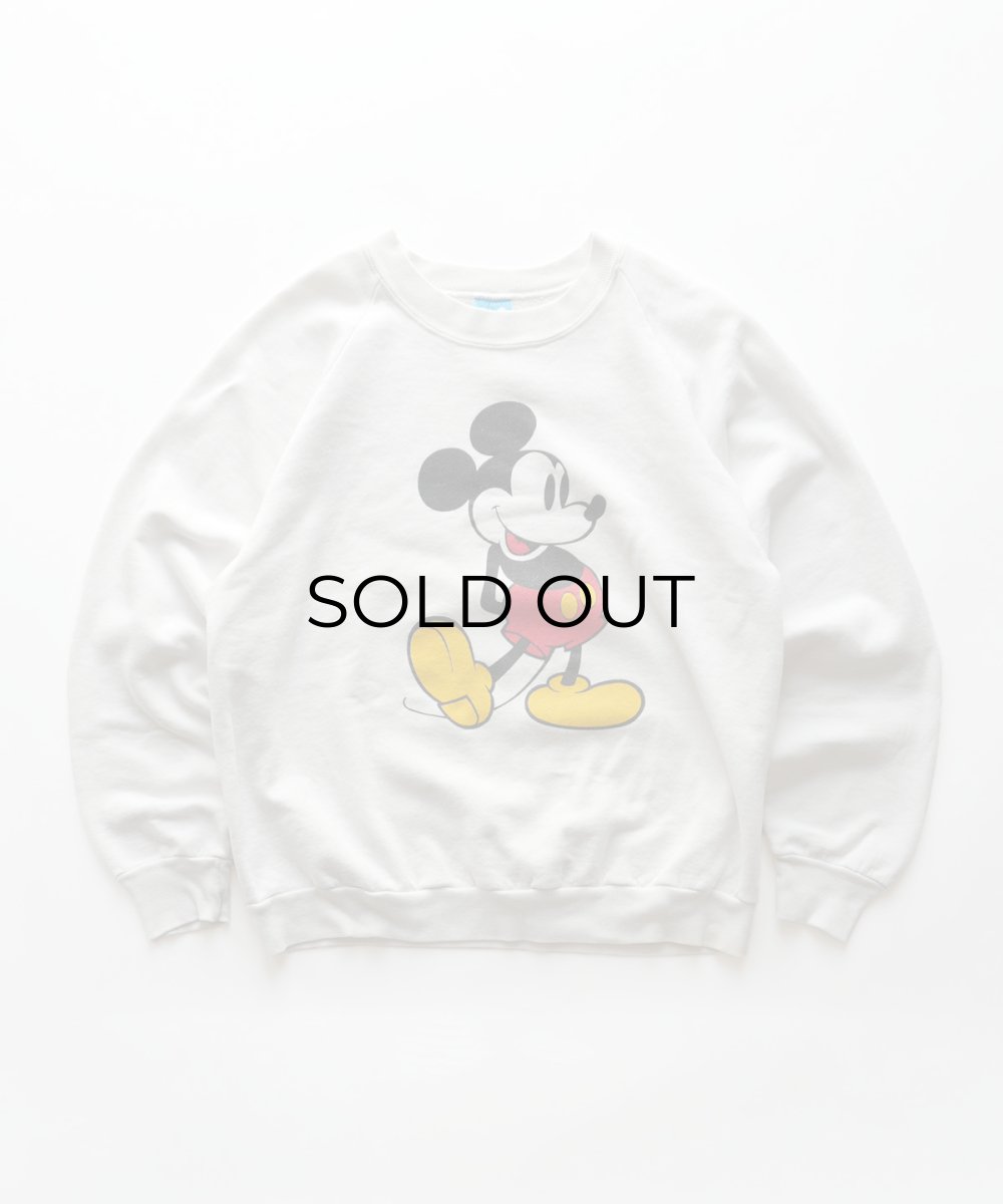 画像1: 80's Disney CHARACTER FASHIONS "MICKEY" PRINT CREW NECK SWEAT "MADE IN USA" (1)