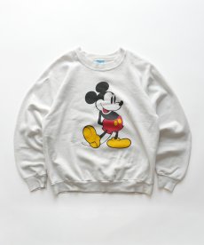 画像1: 80's Disney CHARACTER FASHIONS "MICKEY" PRINT CREW NECK SWEAT "MADE IN USA" (1)
