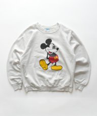 画像1: 80's Disney CHARACTER FASHIONS "MICKEY" PRINT CREW NECK SWEAT "MADE IN USA" (1)
