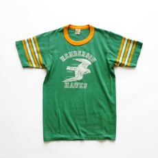 画像1: 〜80's Velva Sheen PRINT S/S FOOTBALL TEE "HENDERSON HAWKS" "MADE IN USA" (1)