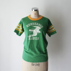 画像9: 〜80's Velva Sheen PRINT S/S FOOTBALL TEE "HENDERSON HAWKS" "MADE IN USA" (9)