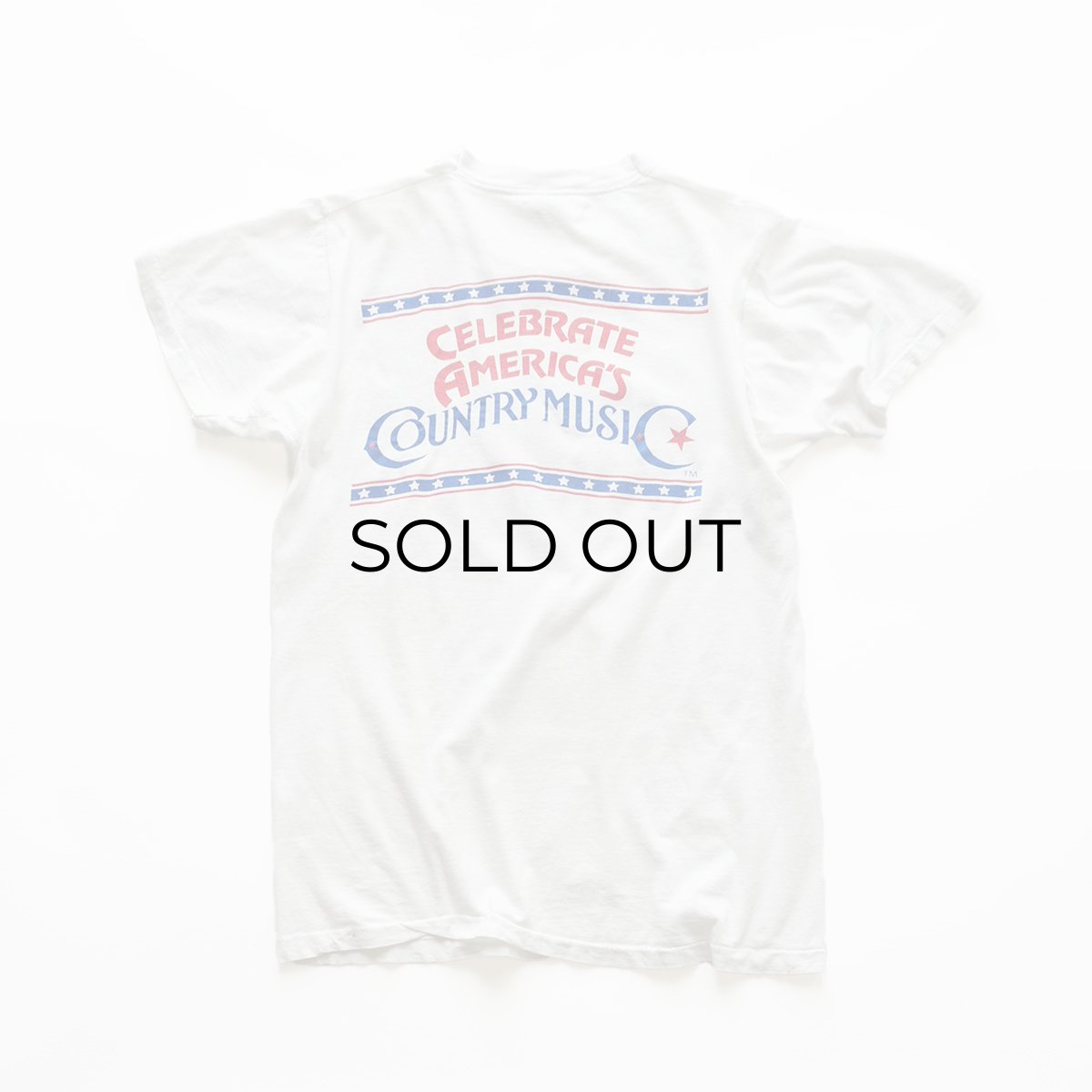 画像2: 80's SCREEN STARS COTTON W-PRINT S/S TEE "THE GREAT NORTH AMERICAN COUNTRY MUSIC FESTIVAL" "MADE IN USA" (2)