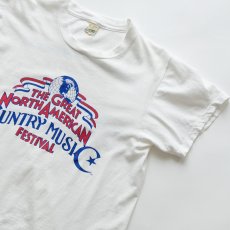 画像3: 80's SCREEN STARS COTTON W-PRINT S/S TEE "THE GREAT NORTH AMERICAN COUNTRY MUSIC FESTIVAL" "MADE IN USA" (3)