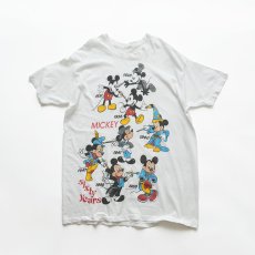 画像1: 80's UNKNOWN BRAND COTTON "SIXTY YEARS MICKEY" PRINT S/S BIG TEE (1)