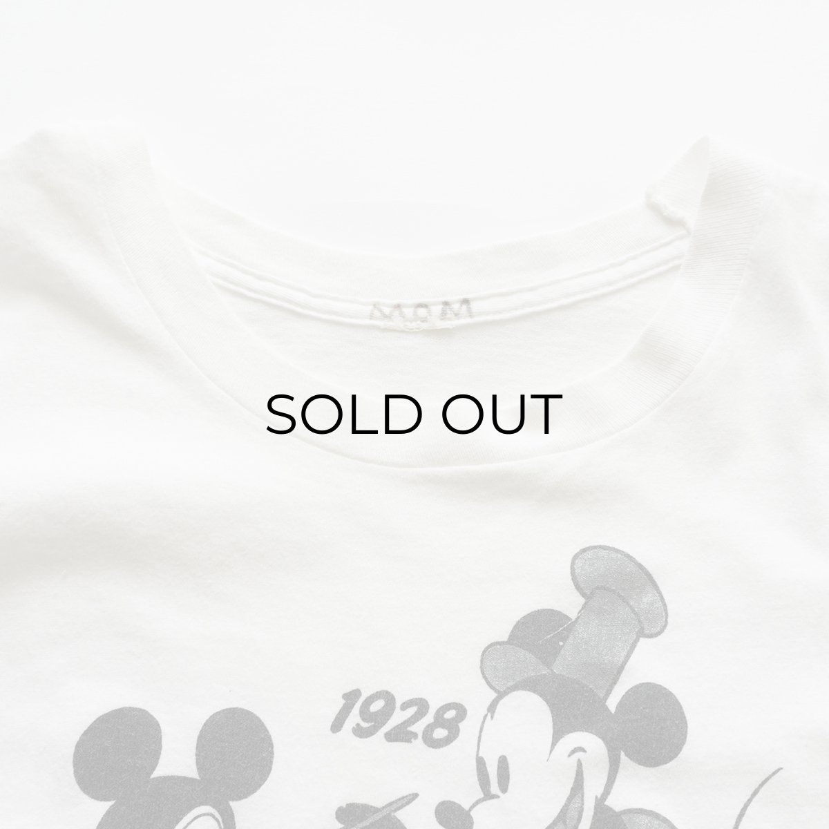 画像5: 80's UNKNOWN BRAND COTTON "SIXTY YEARS MICKEY" PRINT S/S BIG TEE (5)