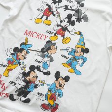 画像8: 80's UNKNOWN BRAND COTTON "SIXTY YEARS MICKEY" PRINT S/S BIG TEE (8)