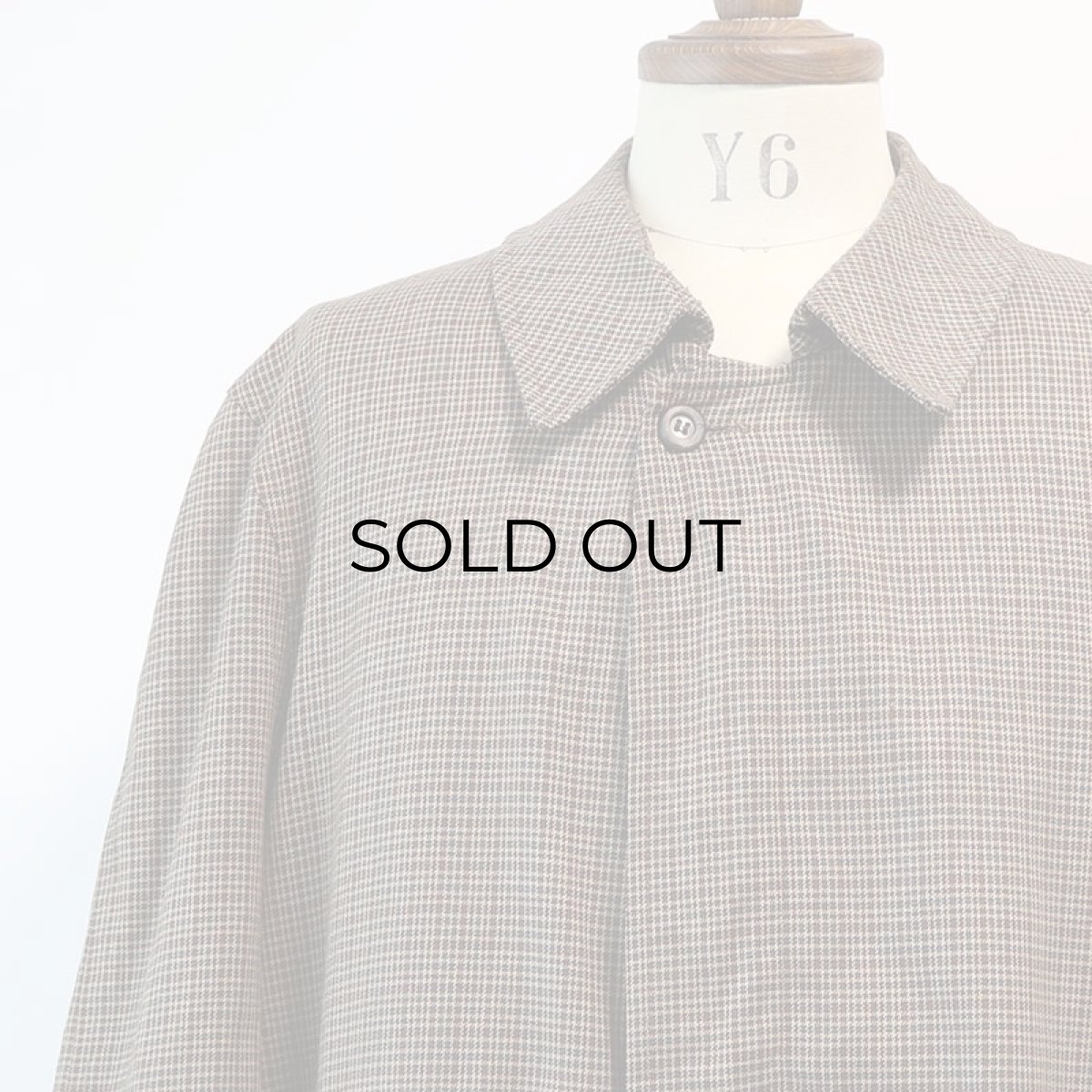 画像5: 〜60's Rainfair CHECK STAND FALL COLLAR COAT with BOA LINER (5)