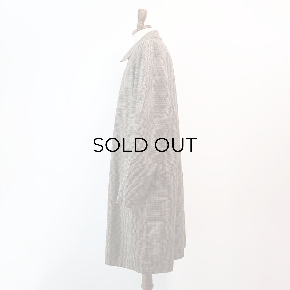 画像2: 〜60's Rainfair CHECK STAND FALL COLLAR COAT with BOA LINER (2)