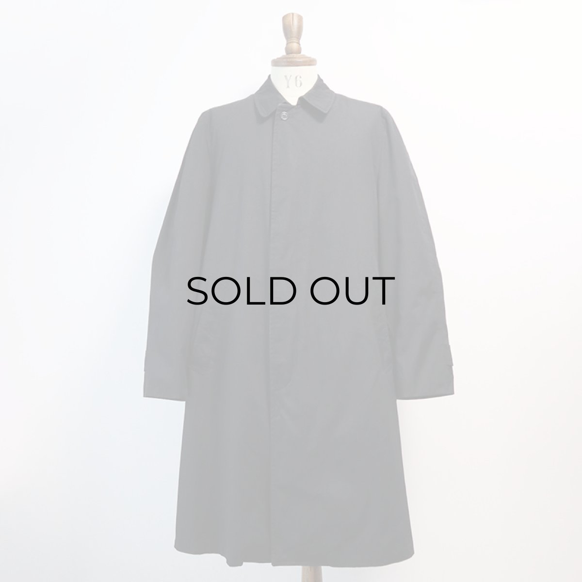 画像1: OLD LONDON FOG BLACK STAND FALL COLLAR COAT with BOA LINER (1)
