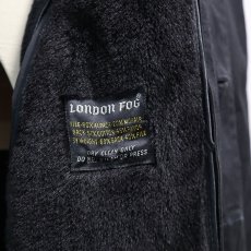 画像11: OLD LONDON FOG BLACK STAND FALL COLLAR COAT with BOA LINER (11)