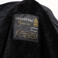 画像10: OLD LONDON FOG BLACK STAND FALL COLLAR COAT with BOA LINER (10)