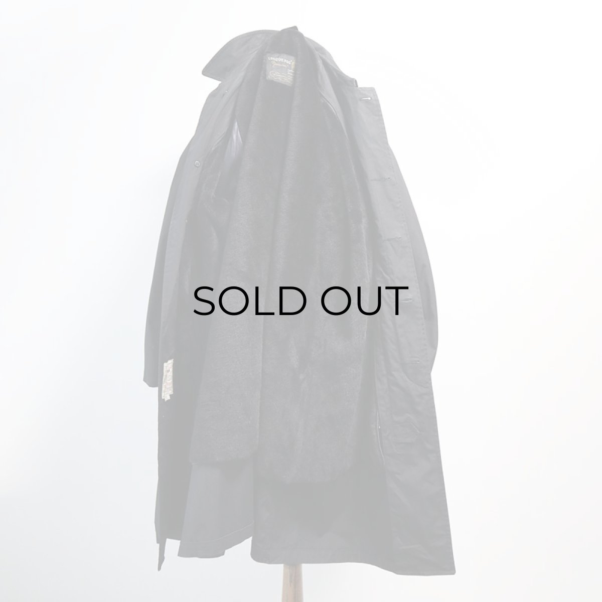 画像4: OLD LONDON FOG BLACK STAND FALL COLLAR COAT with BOA LINER (4)