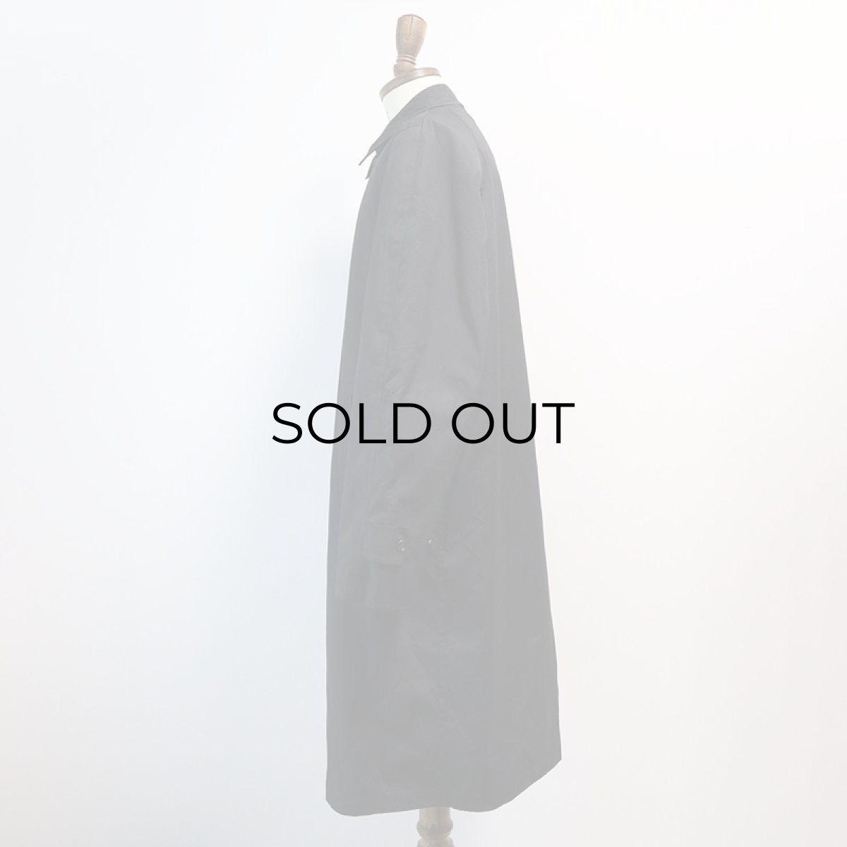 画像2: OLD LONDON FOG BLACK STAND FALL COLLAR COAT with BOA LINER (2)