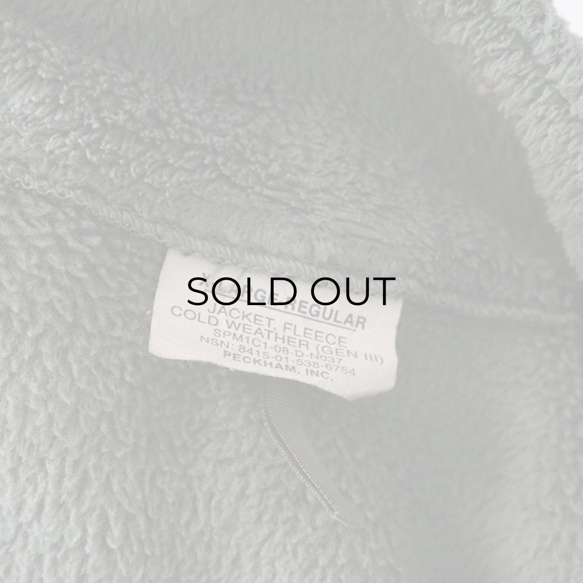 画像12: US MILITARY ECWCS GEN III POLARTEC FLEECE ZIP LINER JACKET 【SIZE : X-LARGE-REGULAR】 (12)