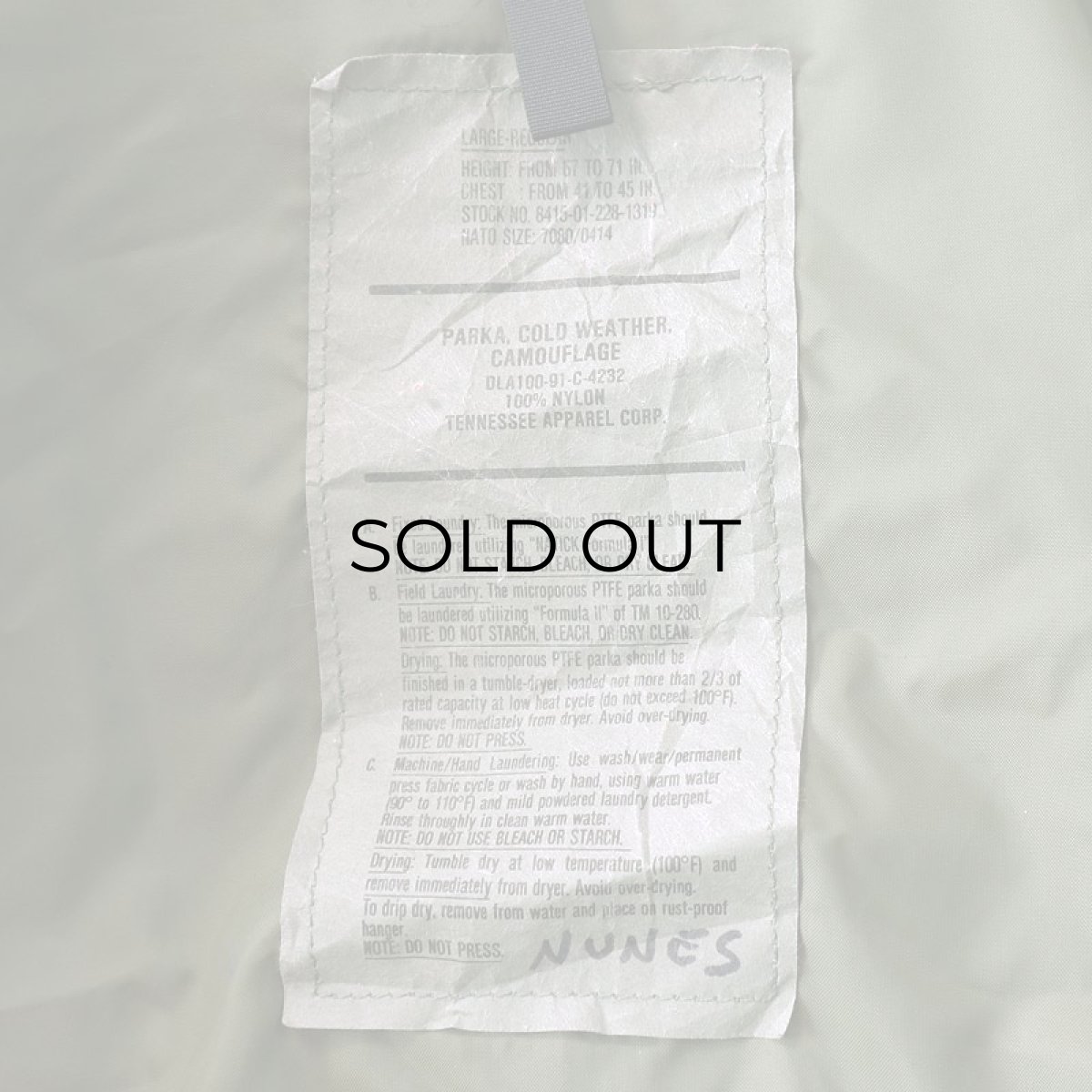 画像15: 90's US ARMY GORE-TEX WOODLAND CAMOUFLAGE COLD WEATHER PARKA 【SIZE : LARGE-REGULAR】 (15)