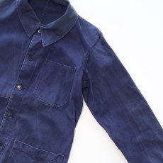 画像5: OLD FRENCH MILITARY COTTON DRILL WORK JACKET (5)