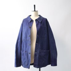 画像15: OLD FRENCH MILITARY COTTON DRILL WORK JACKET (15)