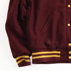 画像5: 〜80's HOLLOWAY WOOL MELTON BACK LETTERED VARSITY JACKET "CMU MARCHING BAND" (5)