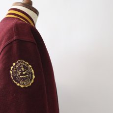 画像17: 〜80's HOLLOWAY WOOL MELTON BACK LETTERED VARSITY JACKET "CMU MARCHING BAND" (17)