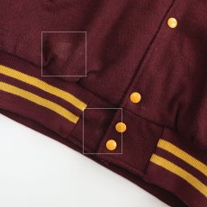 画像10: 〜80's HOLLOWAY WOOL MELTON BACK LETTERED VARSITY JACKET "CMU MARCHING BAND" (10)