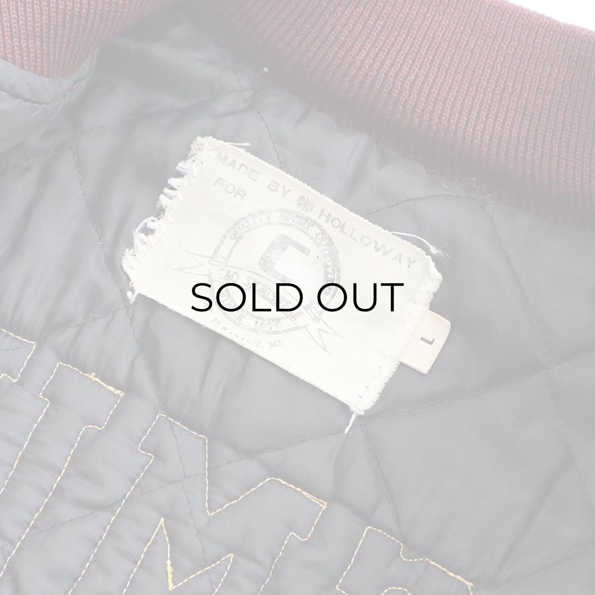 画像8: 〜80's HOLLOWAY WOOL MELTON BACK LETTERED VARSITY JACKET "CMU MARCHING BAND" (8)