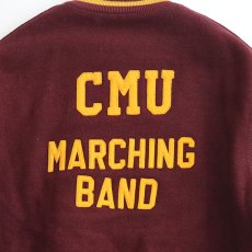 画像7: 〜80's HOLLOWAY WOOL MELTON BACK LETTERED VARSITY JACKET "CMU MARCHING BAND" (7)